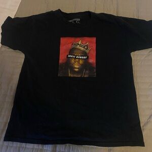 Fashion Nova Red and White Graphic Crew Neck T-Shirt